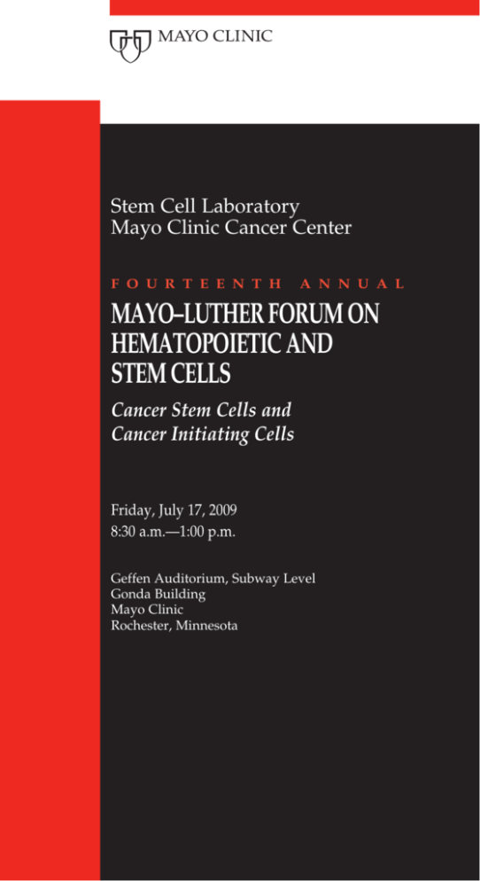 mayo clinic stem cell treatment