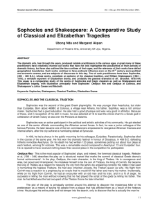 Sophocles and Shakespeare