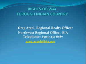 Rights-Of-Way through Indian Country