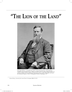 The Lion of The Land - Kansas Historical Society
