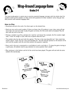How to Play - Lakeshore Learning Materials