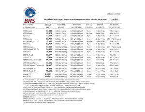 BRS Retail Price List 09