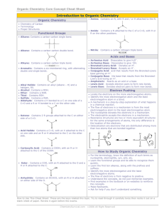 Organic Chemistry in Nutshell