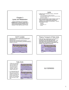 Lipids - Power-Point Notes