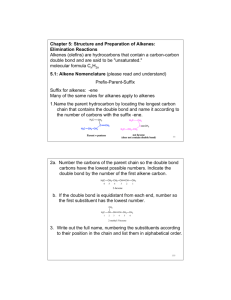 Chapter 5: Structure and Preparation of Alkenes: Elimination