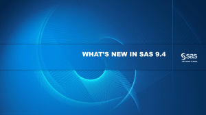 WHAT'S NEW IN SAS 9.4