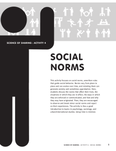 social norms - Exploratorium