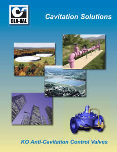 KO Anti-Cavitation Brochure - Cla-Val