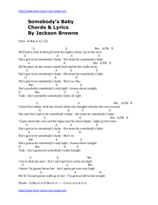 Somebody's Baby Chords & Lyrics By Jackson Browne