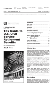 Publication 721 - Uncle Fed's Tax*Board