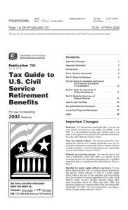 Publication 721 - Uncle Fed's Tax*Board