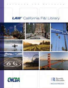 LAW® California F&I Library