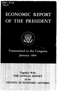 Economic Report of the President 1964