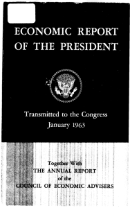 President's Economic Report, 1963