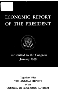 Economic Report of the President 1969