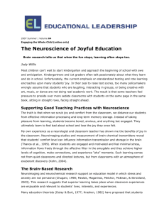 The Neuroscience of Joyful Education