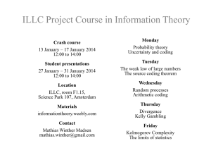 Slides - Course in Information Theory