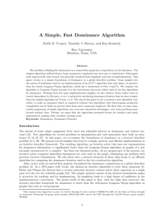 A Simple, Fast Dominance Algorithm