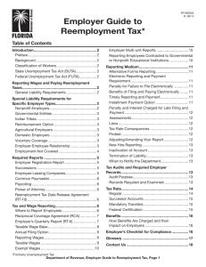 Employer Guide to Reemployment Tax