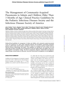 The Management of Community-Acquired Pneumonia in Infants and