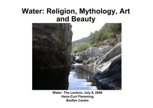 Water: Religion, Mythology, Art and Beauty
