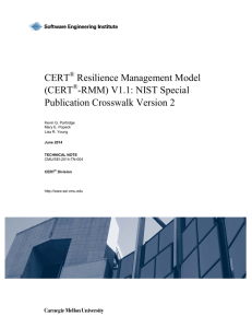 CERT® Resilience Management Model (CERT®