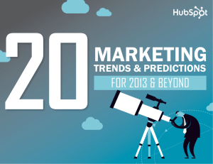 Marketing Trends for 2013