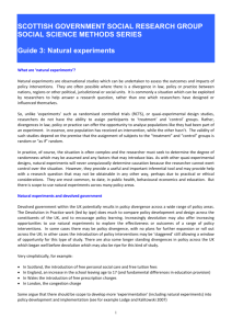What are 'natural experiments'