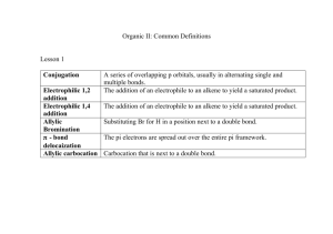 Organic II Definitions - Organic Chemistry with Joe Sloop