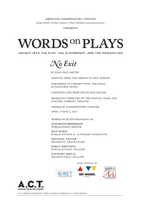 No Exit Words on Plays (2011) - American Conservatory Theater