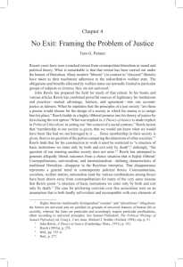 No Exit: Framing the Problem of Justice