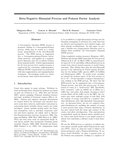 Beta-Negative Binomial Process and Poisson