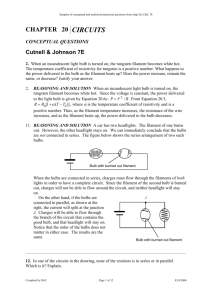 Sample problems Chap 20 Cutnell