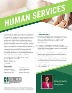 HUMAN SERVICES - Ivy Tech Community College