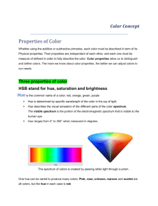 Properties of Color