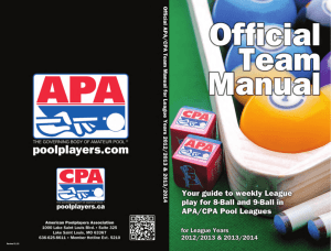40460 APA Body - American Poolplayers Association