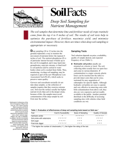 Deep Soil Sampling for Nutrient Management | NC State University