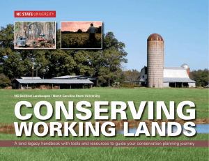 Conserving Working Lands - NC Cooperative Extension