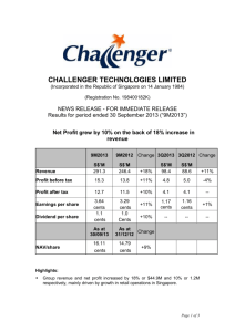 challenger technologies limited