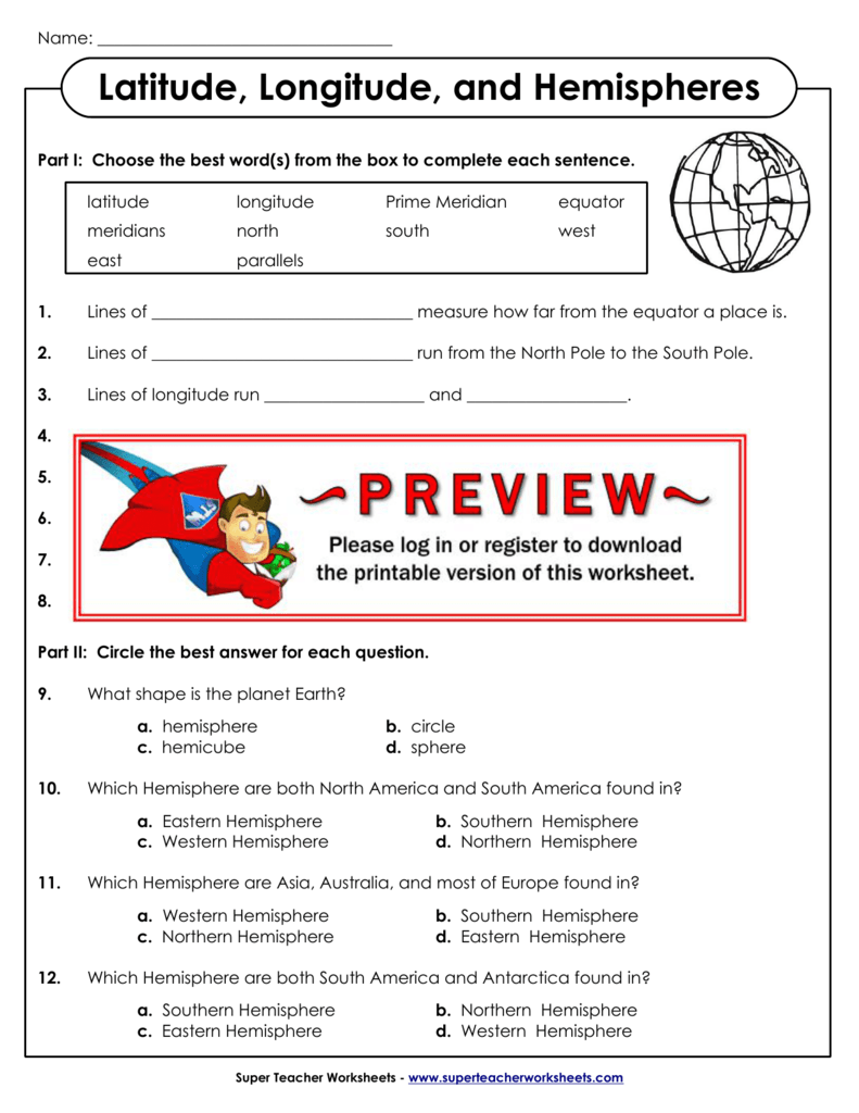 Latitude And Longitude Worksheet Answer Key Islero Guide Answer For Assignment