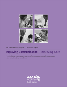 Ethics and Patient-Centered Communication