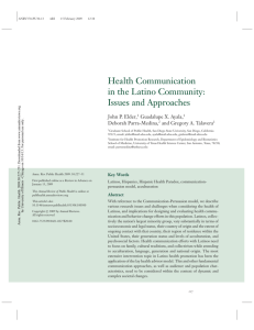 Health Communication in the Latino Community