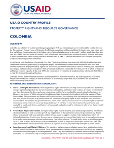 colombia - Land Tenure and Property Rights Portal