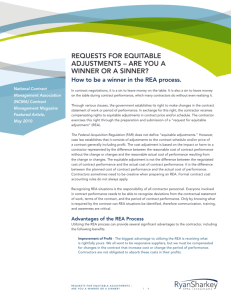 requests for equitable adjustments – are you a