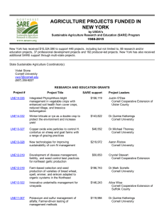 agriculture projects funded in new york