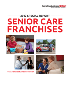 2012 SPECIAL REPORT: Senior Care Franchises