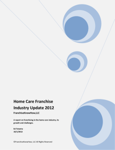 Home Care Franchise Industry Update 2012