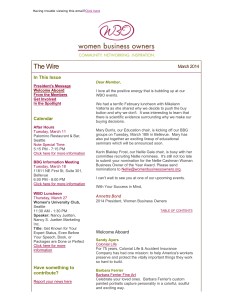 March 2014 - Women Business Owners