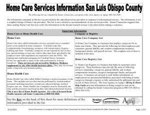 SLO County - Central Coast Commission for Senior Citizens