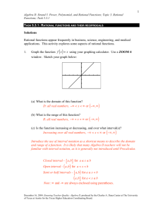 Rational Functions and Their Reciprocals